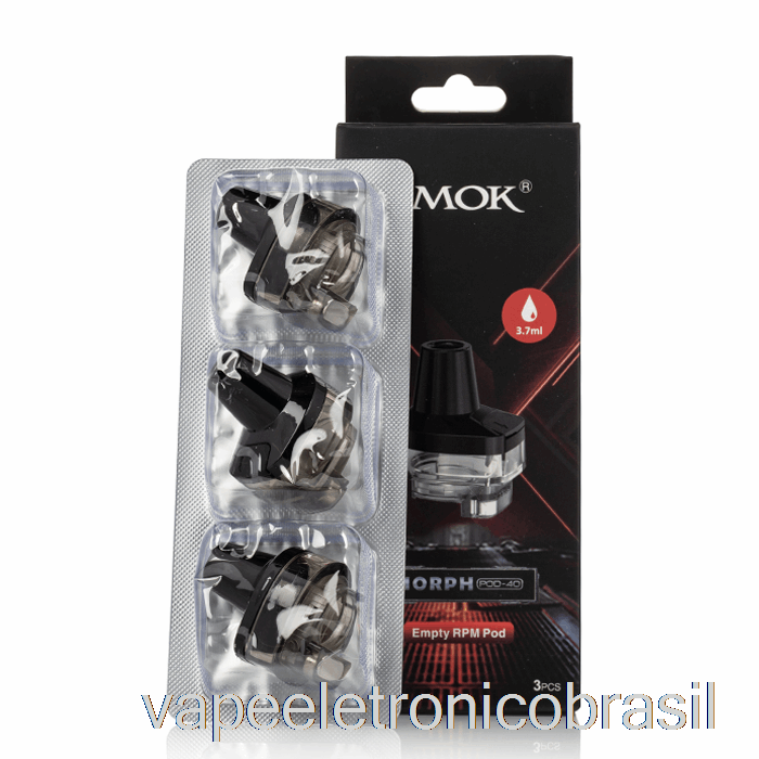 Vape Eletrônico Smok Morph Pod-40 Pods De Substituição [rpm] 3,7ml Morph Pod-40 Pods